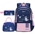 thumbnail image 2 of Dalxymotic Backpack for Boys, 3-in-1 Bookbag with Lunch Bag, Pencil Case, Breathable Padded Shoulder Strap, Lightweight Set for Travel, Camping, Hiking, Outdoor, 2 of 7