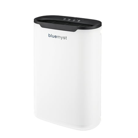 Bluemyst HEPA Air Purifier with 5-in-1 of Filtration for Rooms up to 250 sq ft, Captures Allergens, Odors, Smoke, Mold, Dust, Germs and Pet Dander with Remote Control,