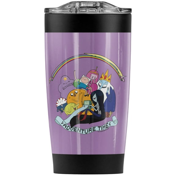 Adventure Time/Print Out Stainless Steel Tumbler 20 oz Coffee Travel Mug/Cup, Vacuum Insulated & Double Wall with Leakproof Sliding Lid | Great for Hot Drinks and Cold Beverages