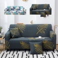 thumbnail image 1 of Housse Extensible pour Causeuses - Housse Lavable à la Machine avec Imprimé Moderne, Tissu Polyester Bleu Gris Protège les Meubles contre les Taches et l'Usure, 1 of 9