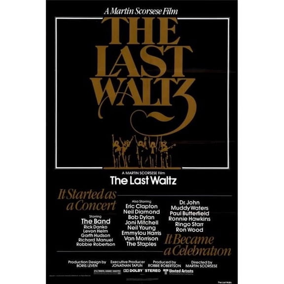 The Last Waltz Movie Poster Print (27 x 40)