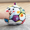 thumbnail image 3 of Fisher-Price Baby Learning Toy Laugh & Learn Singin’ Soccer Ball Musical Plush with Sounds & Phrases for Infants Ages 6+ Months, 3 of 5