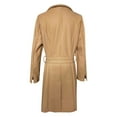 thumbnail image 7 of Hfyihgf Womens Notched Lapel Coat Classic Single Breasted Pea Coat Winter Woolen Long Trench Overcoat Outwear with Waist Belt(Khaki,M), 7 of 7