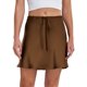 thumbnail image 1 of Falda de satén de seda con volantes y cintura alta para mujer - Cintura elástica, falda midi informal elegante - S-XL, 1 of 5