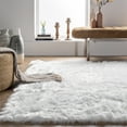 thumbnail image 5 of nuLOOM Rodolfo Solid Shag Area Rug, 4' x 6', Rodolfo White, 5 of 6