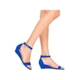 thumbnail image 5 of Women's Adjustable Ankle Strap Open Toe Low Wedge Sandal Comfortable Platform Heeled Sandals, 5 of 5