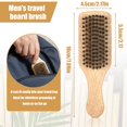 thumbnail image 2 of Cepillo para barba Gsbnjuy de doble cara, imitación madera, 2 of 7