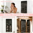 thumbnail image 3 of cyrico 2 Pack Hanging Jewelry Organizer, Double-Sided 48 Pockets with 8 Necklace Holders, Jewelry Storage for Earrings, Necklaces, Bracelets and Rings, Closet, Wall or Door Use, 3 of 8
