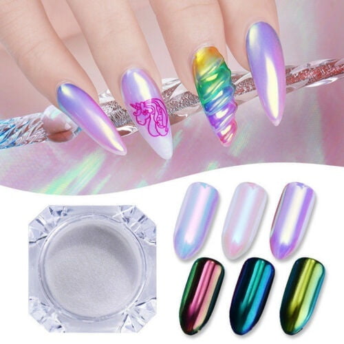0.2g Glitter Unicorn Mirror Nail Powder Ultra thin Aurora Mermaid