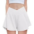 thumbnail image 2 of OFTZID Little Girls Shorts Flowy With Spandex Liner 2 In 1 Athletic Running With Pockets Kids Butterfly Skorts Short Pants for Girls Size 7-8T, 2 of 4