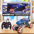 thumbnail image 3 of Remote Control Monster Truck Toy, 1:16 Scale Stunt Car for Kids, 3 of 11