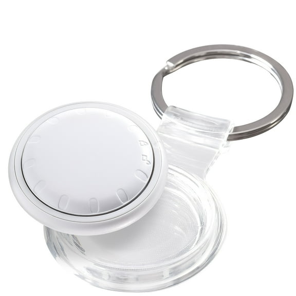 UOWNMI Key Finder, Luggage Tracker, Works with Apple Find My (iOS Only), 1PCS Tracker Tag with 1PCS Waterproof Case Keychain, Bluetooth Tracker for Suitcase, Wallet, Backpack