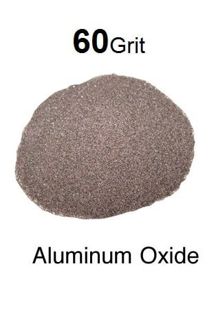 60 Grit Aluminum Oxide: 25 lbs Tough - Blast Cabinet Abrasive Media Medium 