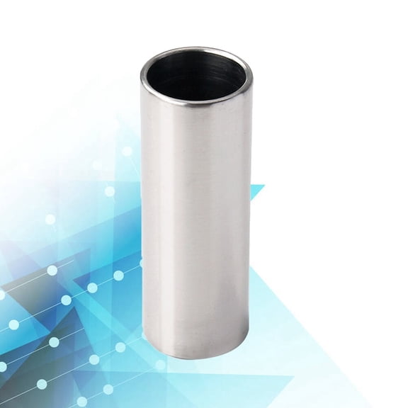 Nicehomfit Chromed Steel Slide for Guitar Plated Silver Metal Finger Tube with Smooth Edges