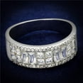 thumbnail image 1 of Women Rhodium 925 Sterling Silver Ring with AAA Grade CZ in Clear - Size 6, 1 of 1