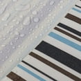 thumbnail image 3 of Waterproof Canvas Outdoor Fabric Stripe Blue - 60"W Outdoor Canvas Waterproof Fabric 600 Denier Cordura Material Use for Sunbrella Tent Awning Marine, 3 of 3