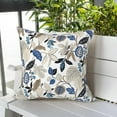 thumbnail image 4 of Ryan&nbsp; Outdoor/Indoor Throw Pillows, Decorative Throw Pillows Cover , 18"x18" Square Pillows for Bed, Couch, Sofa and Patio Furniture, Set of 2, Breeze Leaves Beige, 4 of 7