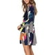 thumbnail image 4 of Vestido túnica de verano para mujer, cuello en V, informal, suelto, fluido, con vuelo, talla XL, 4 of 5