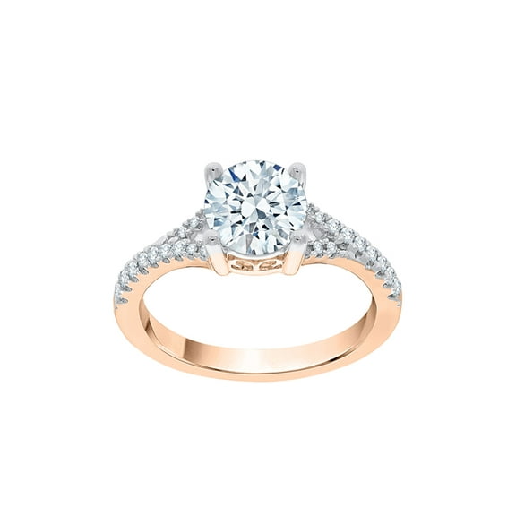 KATARINA Diamond Engagement Ring in 14K Rose Gold (1 2/3 cttw, I-J, I1-I2) (Size-5.5)