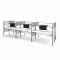 thumbnail image 3 of Bestar Pro-Biz Six Workstations in Cappuccino Cherry, 3 of 5