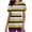 Yellow A2, variant on Antinious Summer Tops for Women Trendy,Sweatshirt for Women,Ladies Stripe Casual V-Neck Short Sleeve Tops with Pocket,Wine,L