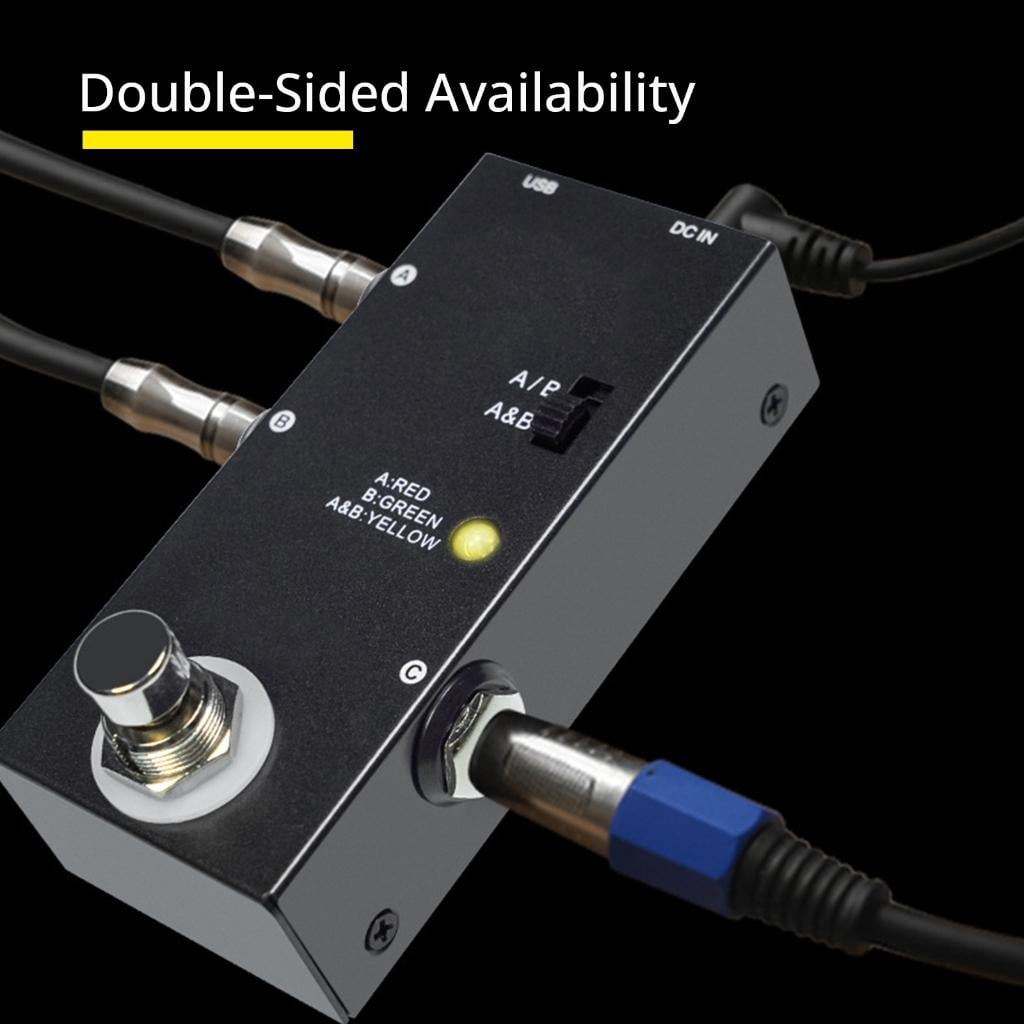 ABY Line Selector AB Switches Small Guitar Effect Pedal True Bypass Enduring
