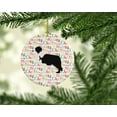 thumbnail image 2 of Black Border Collie Merry Christmas Ceramic Ornament 2.8 in x 2.8 in, 2 of 3