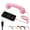 pink, variant on Type-C Retro Telephone Style Landline Handle Receiver, Bluetooth Telephone Handset for Mobile Phone, Vintage Wired Plug in Handheld Cell Phone Receiver with Microphone