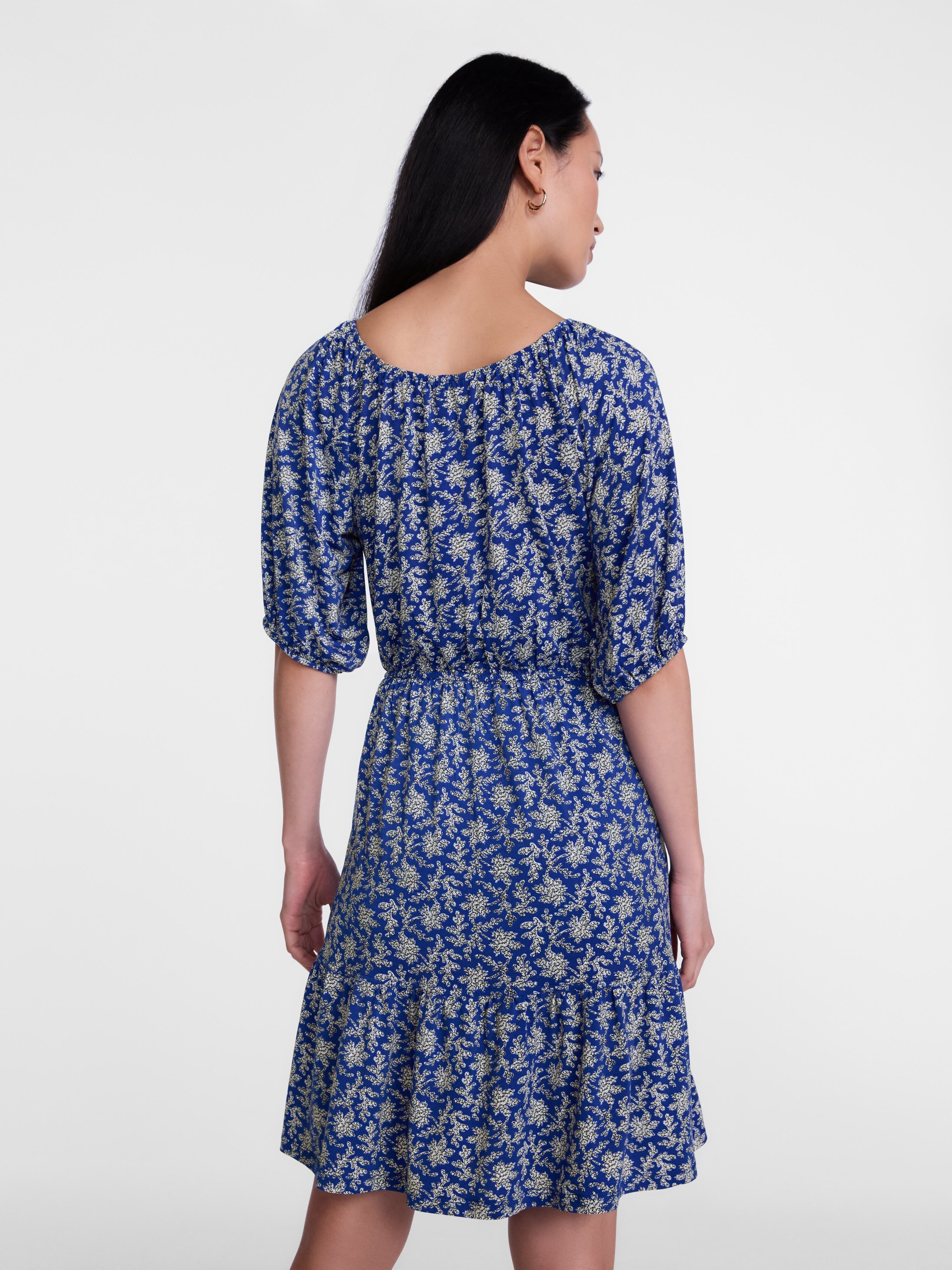 Scenario Women's Mini Dress with Shirred Waist, Sizes XS-XXXL