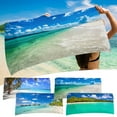 thumbnail image 5 of Zatoumnr Travel and Swimming Microfiber Beach Towel, Lightweight Square Print, Sandproof Blanket, Multi-Functional for Beach and Pool, 5 of 5