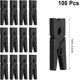 thumbnail image 2 of Juego de 100 ganchos para ropa KkvoGmle, madera, color negro, 2 of 5