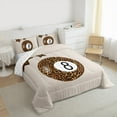 thumbnail image 3 of Manfei Billiard Lover Full Size Comforter Sets,Boys Ball Geme Bedding Comforter Set,Leopard Print Bedding Sets For Kids,Ultra Soft Home Decor Reversible,3 Pieces, 3 of 8