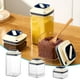 thumbnail image 1 of Caja Bento Envasada al Vacío | Recipiente de almacenamiento de alimentos seguro para microondas naranja | Plástico PET Resistente a Fugas | Organizador versátil para oficina, granos de café, pasta, 1 of 1