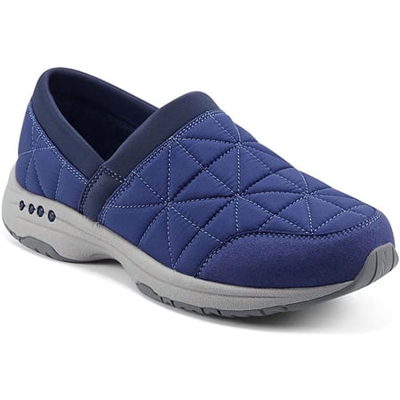 Easy Spirit Astrid Women's Slip On Sneakers - Knit Fabric, Bungee Elastic, Orthotic-Friendly, 1.5" Heel, Purple, Size 7 B(M)