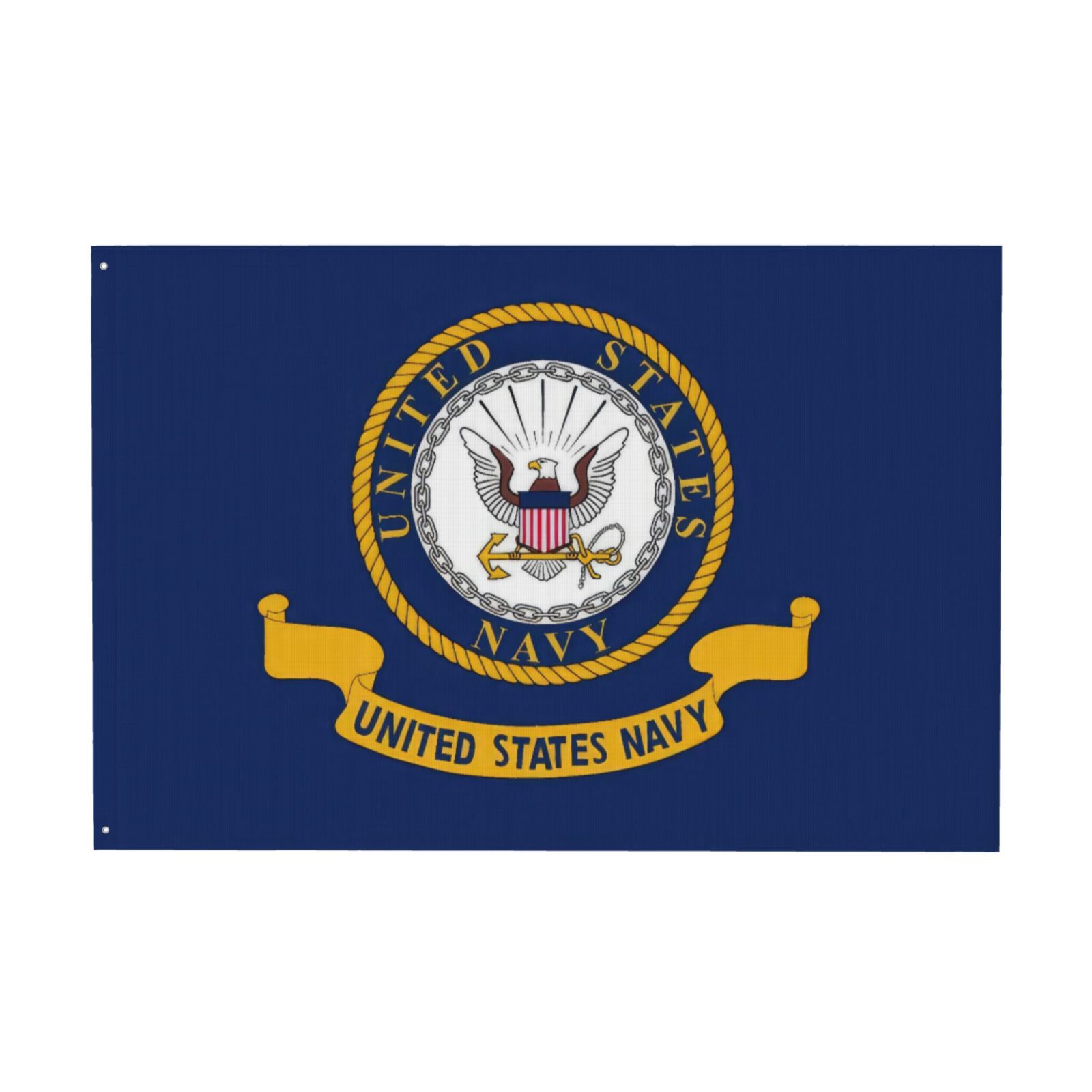 US Navy Flag 3x5 FT Outdoor 3Ply Double Sided US American Navy Flags USA Army Military Flags Navy Naval Military Flags United State Navy Flags Banner 2 Brass Grommets US Navy Decor Outside Indoor