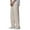 Beige, variant on WEIYLL Men's Pants Loose Straight Bloomers Summer Casual Breathable White Trousers Size L