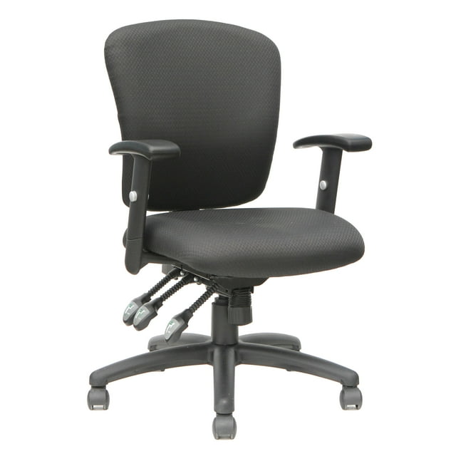 TygerClaw Chaise de Bureau en Tissu à Dossier Mi-Haut