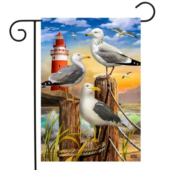Briarwood Lane Seagulls Summer Garden Flag
