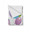thumbnail image 2 of Cartoon Soft Flannel Fleece Throw Blanket, Happy with Colorful Balloons and Stars Cheerful Fun Kids, Cozy Plush for Indoor and Outdoor Use, 60" x 80", Lilac Multicolor, by Ambesonne, 2 of 6