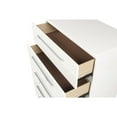 thumbnail image 3 of New Classic Furniture Sapphire Modern Solid Wood Chest in White, 3 of 6