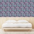 thumbnail image 3 of Ambesonne Autumn Leaves Peel & Stick Wallpaper for Home, Neutral Ferns Pattern, 13"x72", Cadet Blue Lilac Eggplant, 3 of 5