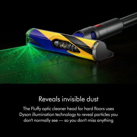 Dyson - V12 Detect Slim Cordless Vacuum with 8 accessories - Yellow/Iron