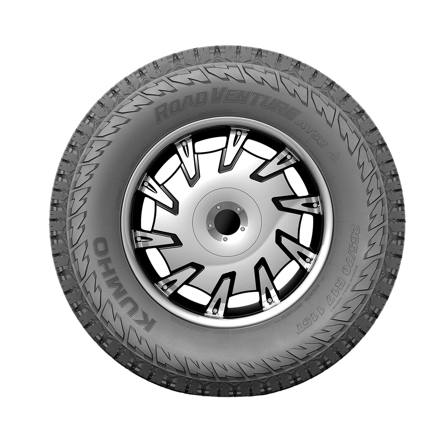 Kumho 125/122S Terrain Tire All BW LT285/60R20/10 AT52 Road Venture