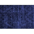 thumbnail image 1 of Ahgly Company Indoor Rectangle Abstract Blue Modern Area Rugs, 2' x 3', 1 of 4