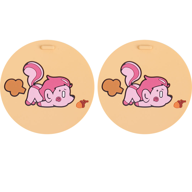 Posavasos para coche, absorbente, lindo, divertido, moderno, diseño de personajes de dibujos animados, goma, nuevo
