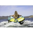 thumbnail image 4 of Airhead Blast Towable Tube for Boating, Heavy-Duty Nylon, Blue/Yellow, 4 of 15