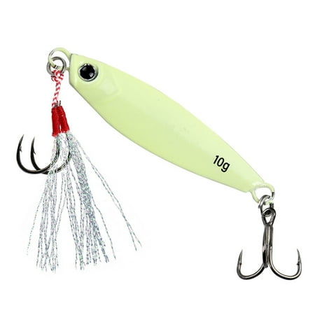 Yokua Luminously Fishing Baits Artificial Lures Long Casting Jigging Spoon Lure