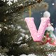 thumbnail image 5 of 26 Alphabet Series 2D Acrylic Backpack Car Pendant Decoration Ornament, 5 of 6