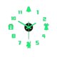 thumbnail image 1 of Reloj de pared navideño 3D que brilla en la oscuridad, acrílico sin marco, silencioso, para el hogar, la oficina, el dormitorio, la sala de estar, reloj analógico digital, decoración., 1 of 8