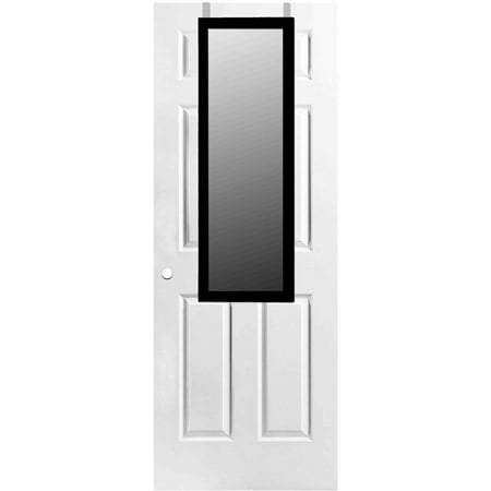 Home Basics Over The Door Mirror Black Walmart Com